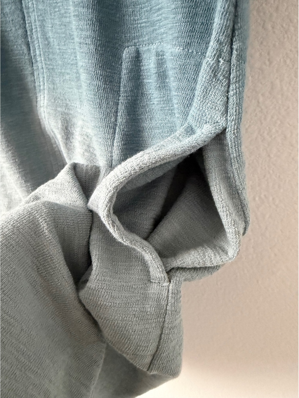 J. Jill Short Sleeve V-Neck 100% Cotton Blue/Gray Ombre Dress Size S Petite - Picture 5 of 8